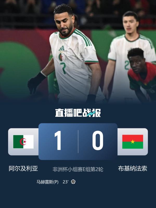  阿尔及利亚本世纪第二次非洲杯开局2连胜，上次夺得冠军
